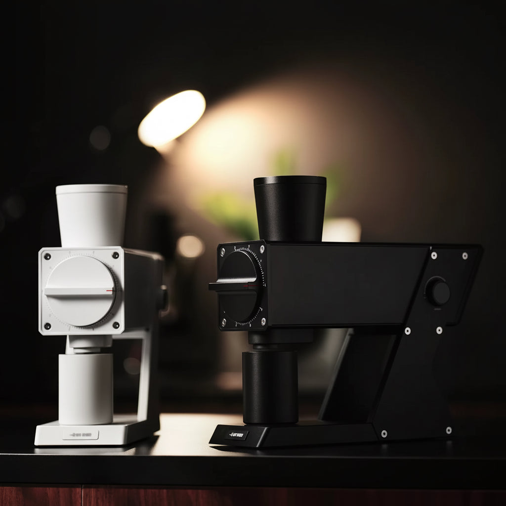 F74 Navigator Electric Grinder Flat Burr Set Coffee Grinder with 90 Stepless for Espresso & Pour over Home Cafe Tool