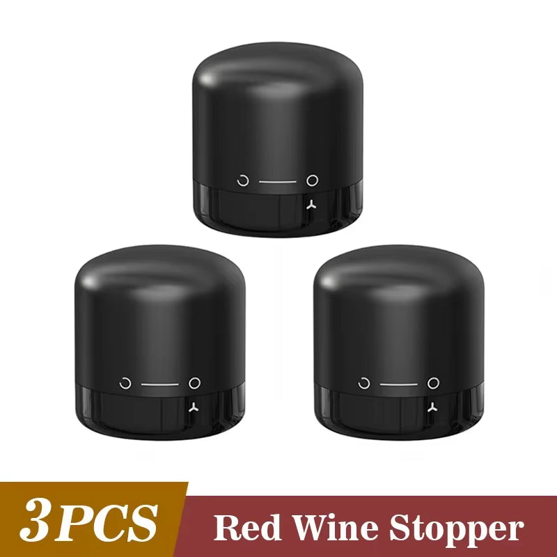 Vacuum Sealed Wine Bottle Plug Champagne Stopper Leak-Proof and Fresh Bottle Cap Wine Corks Bar Accessories Supplies