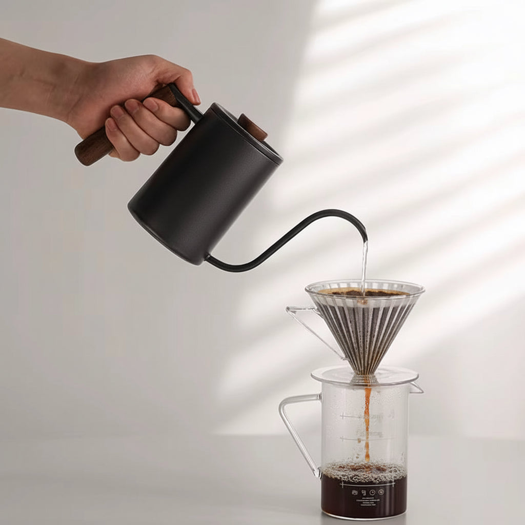Pour over Coffee Kettle 400Ml/600Ml Stainless Steel Gooseneck Tea Water Pot Chic Cafe Barista Kitchen Accessories