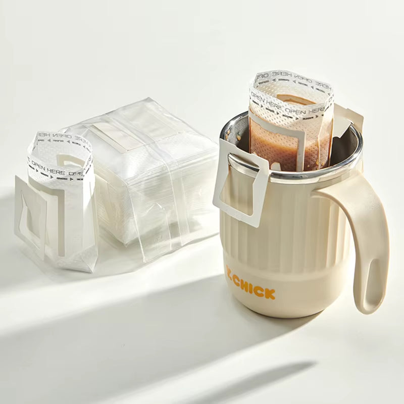 25/50/100 Pcs Coffee Filter Bags Disposable Drip Coffee Paper Pack Portable Hanging Ear Espresso Coffee Accessories Tea Tool