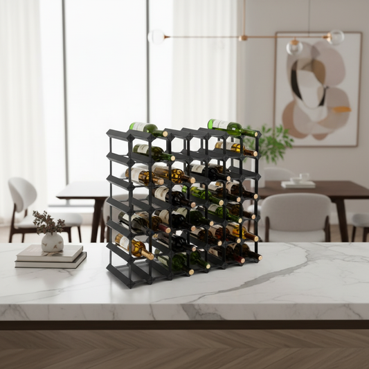 Artiss 12 20 42 72 Bottle Timber Wine Rack Storage Wooden Racks Black