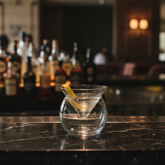 Martini Molecular Cocktail Cup Triangle with Base