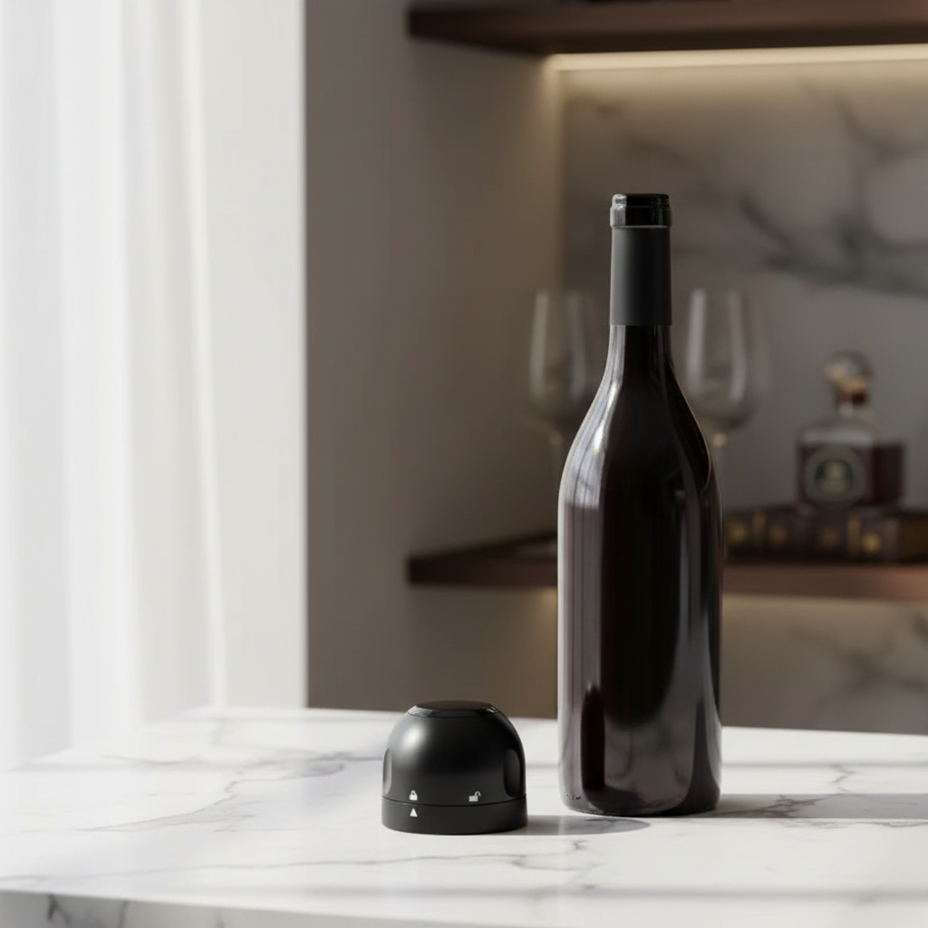 Vacuum Sealed Wine Bottle Stopper - Champagne & Wine Plug